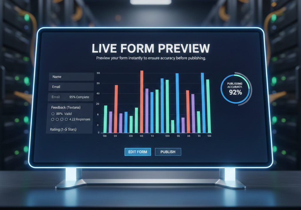 Real-time form preview feature
